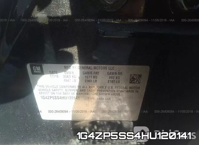 1G4ZP5SS4HU120141 фото 10