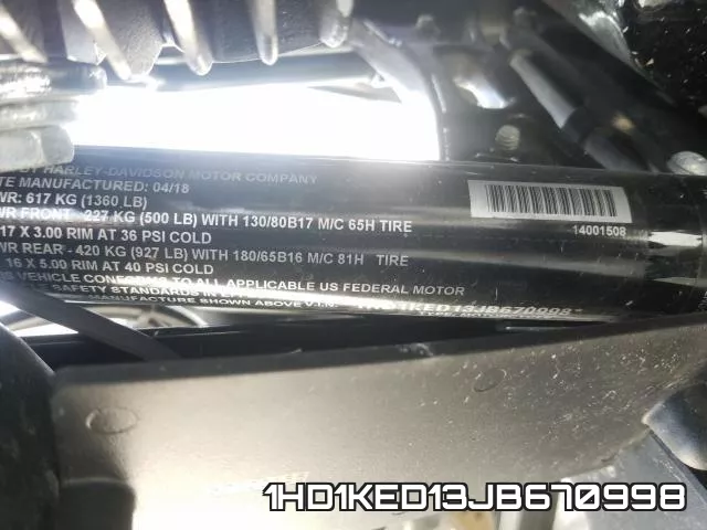 1HD1KED13JB670998 фото 2