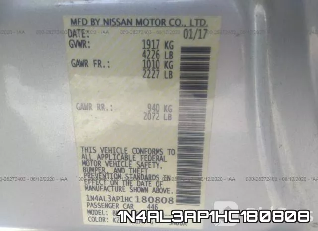 1N4AL3AP1HC180808 фото 10