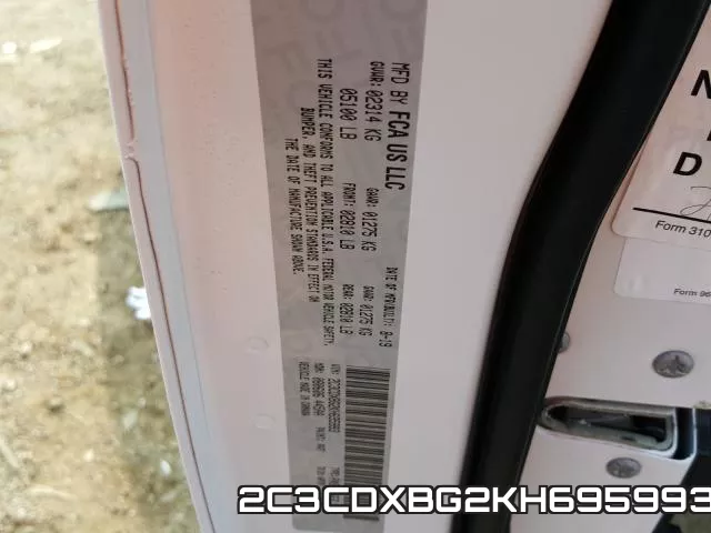 2C3CDXBG2KH695993 фото 2