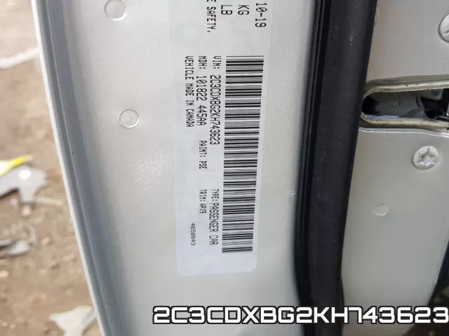 2C3CDXBG2KH743623 фото 2