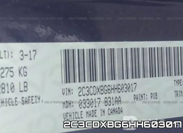2C3CDXBG6HH603017 фото 10