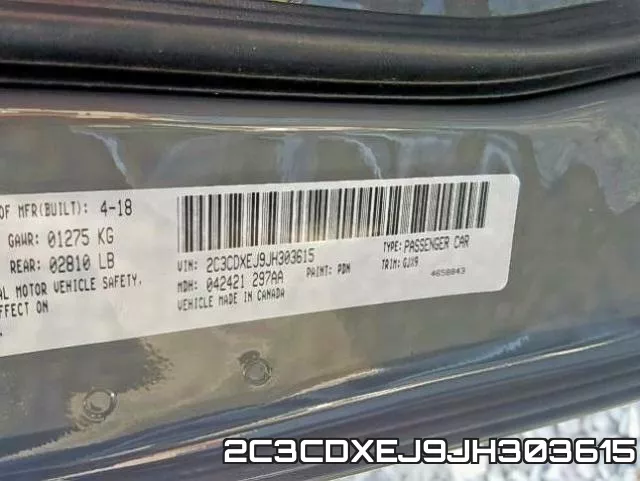 2C3CDXEJ9JH303615 фото 2