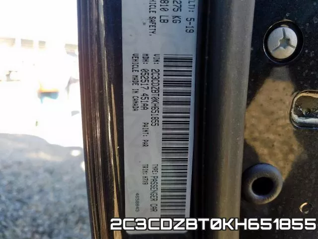 2C3CDZBT0KH651855 фото 2