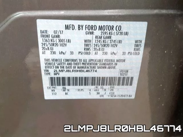 2LMPJ8LR0HBL46774 фото 2