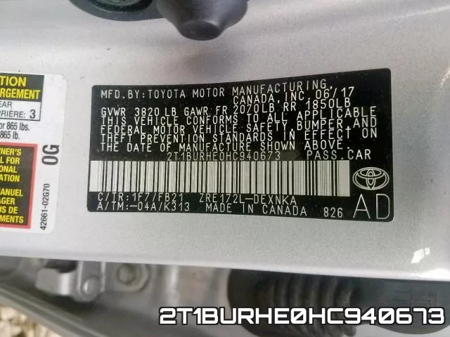2T1BURHE0HC940673 фото 2