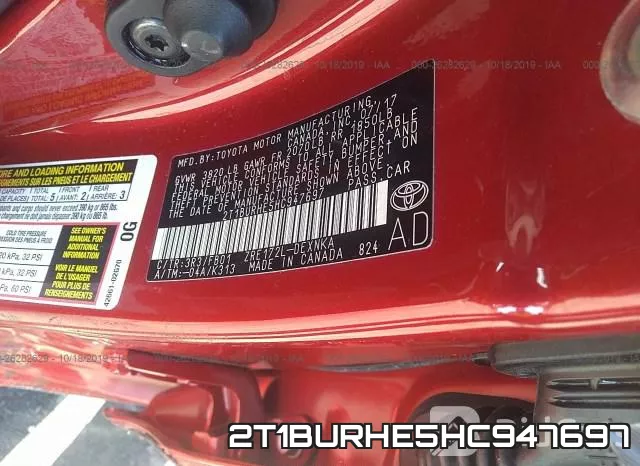 2T1BURHE5HC947697 фото 10