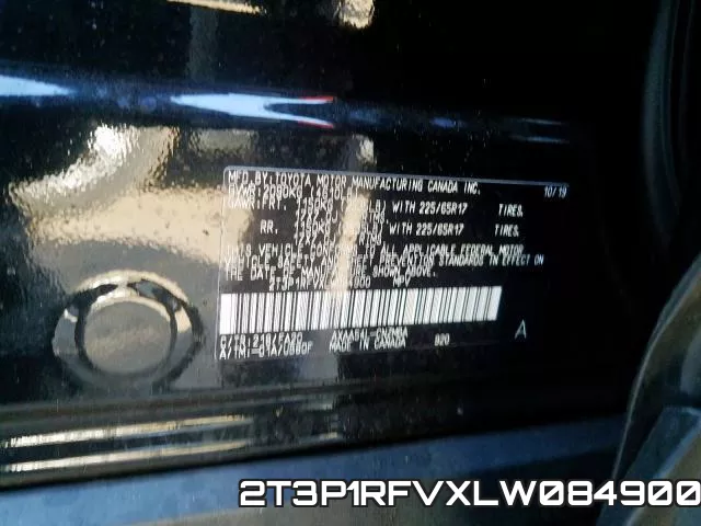 2T3P1RFVXLW084900 фото 2