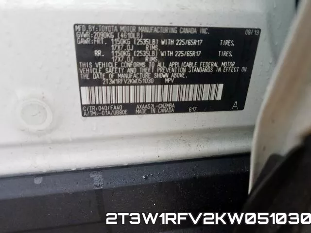 2T3W1RFV2KW051030 фото 2