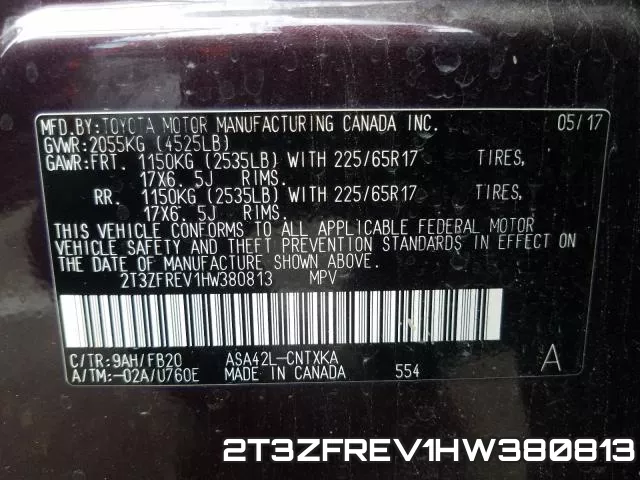 2T3ZFREV1HW380813 фото 2