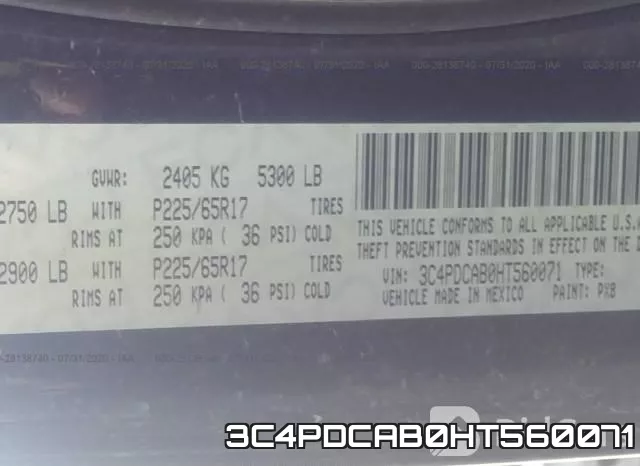 3C4PDCAB0HT560071 фото 10