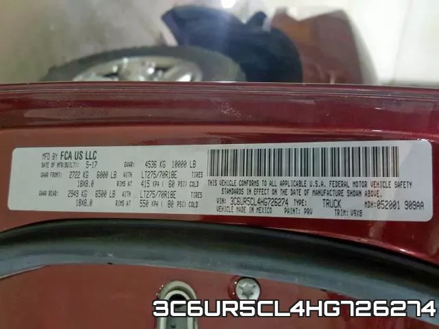 3C6UR5CL4HG726274 фото 2