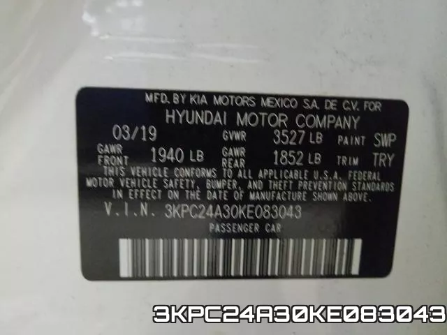 3KPC24A30KE083043 фото 2