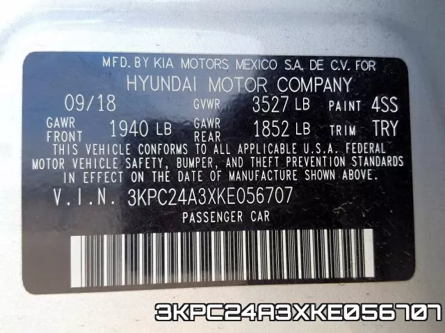 3KPC24A3XKE056707 фото 2