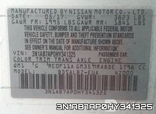 3N1AB7AP0HY341325 фото 10