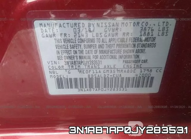 3N1AB7AP0JY283531 фото 10