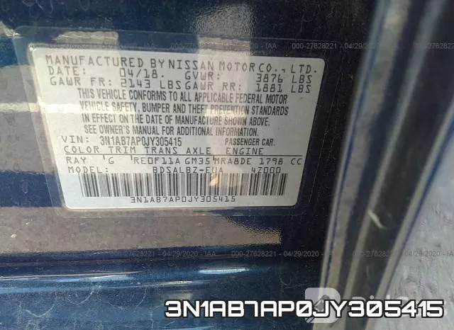 3N1AB7AP0JY305415 фото 10
