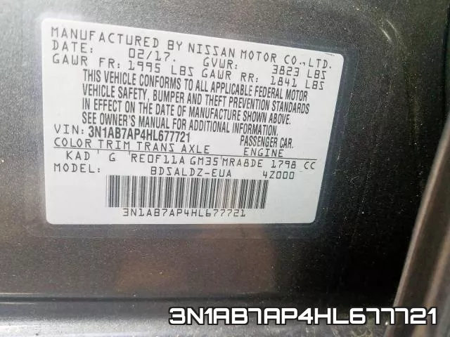 3N1AB7AP4HL677721 фото 2