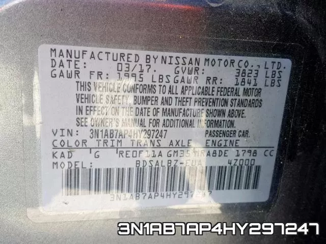 3N1AB7AP4HY297247 фото 2