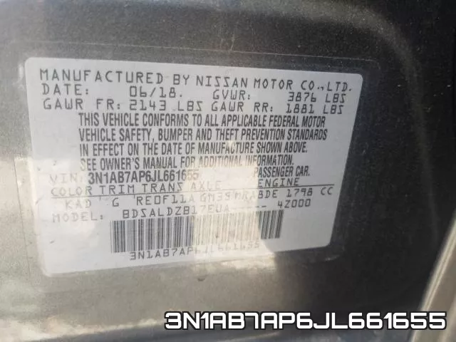 3N1AB7AP6JL661655 фото 2