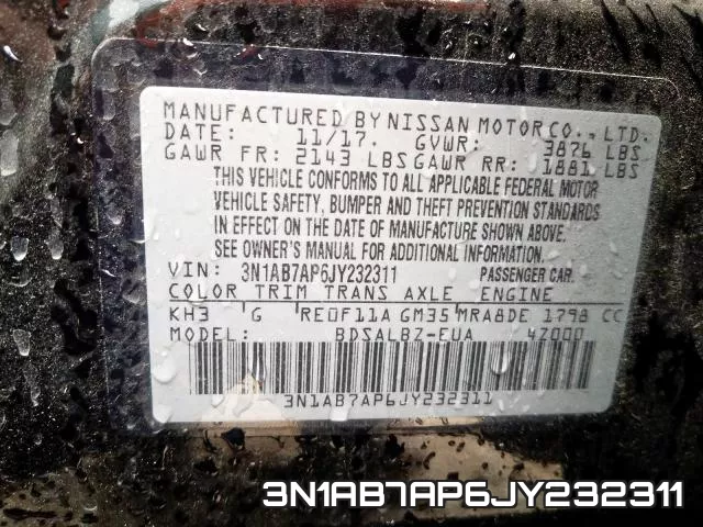 3N1AB7AP6JY232311 фото 2