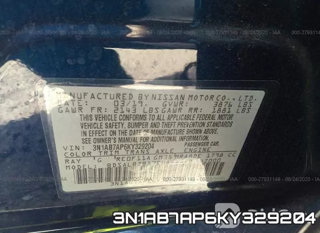 3N1AB7AP6KY329204 фото 10