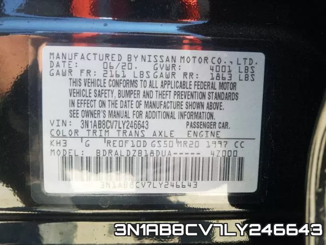 3N1AB8CV7LY246643 фото 2
