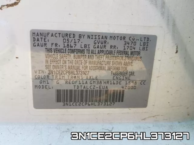 3N1CE2CP6HL373127 фото 2