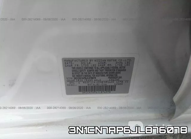 3N1CN7AP6JL876078 фото 10