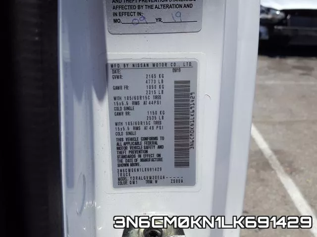 3N6CM0KN1LK691429 фото 2
