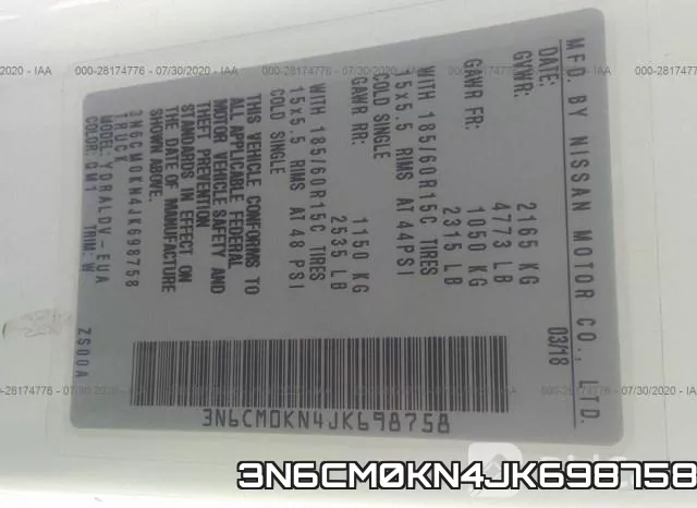 3N6CM0KN4JK698758 фото 10