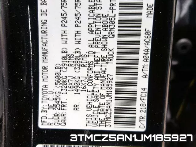3TMCZ5AN1JM185927 фото 2