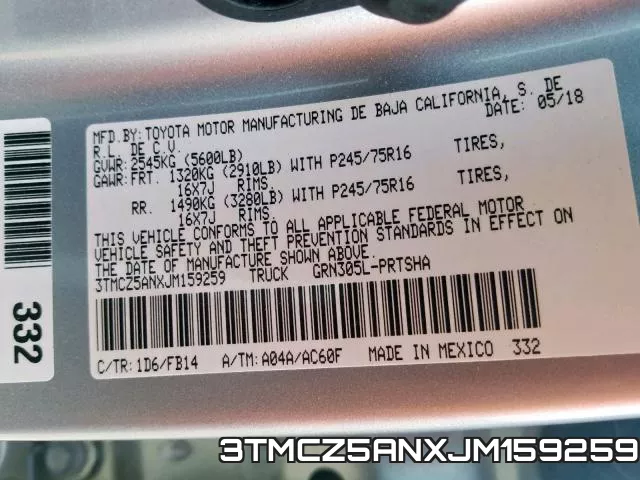 3TMCZ5ANXJM159259 фото 2