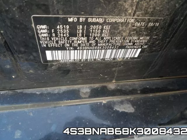 4S3BNAB68K3008432 фото 2