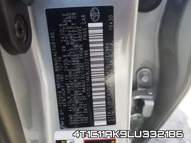 4T1C11AK9LU332186 фото 2