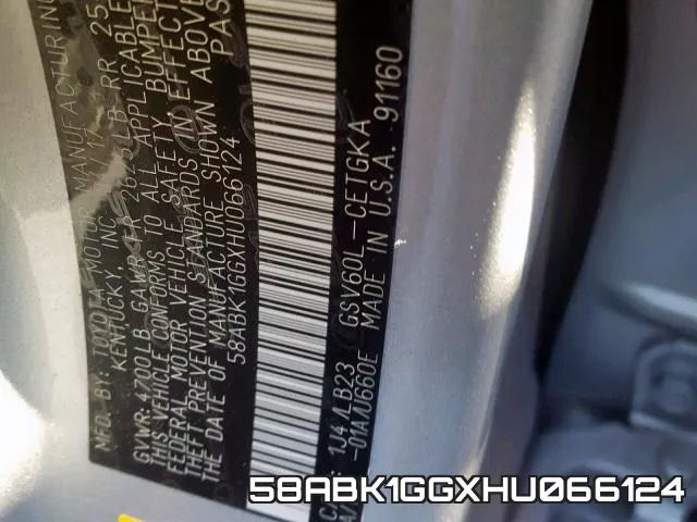 58ABK1GGXHU066124 фото 2