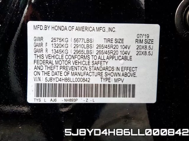 5J8YD4H86LL000842 фото 2