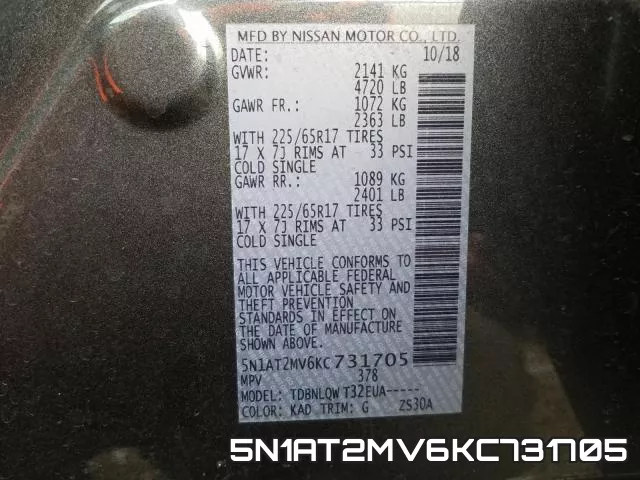 5N1AT2MV6KC731705 фото 2