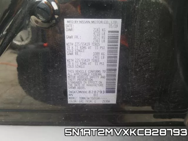 5N1AT2MVXKC828793 фото 2