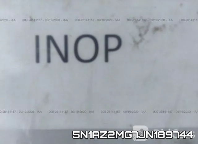 5N1AZ2MG7JN189744 фото 8