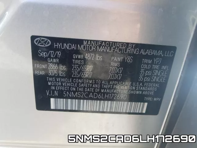 5NMS2CAD6LH172690 фото 2