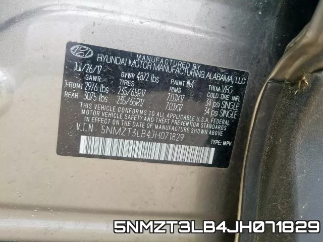 5NMZT3LB4JH071829 фото 2