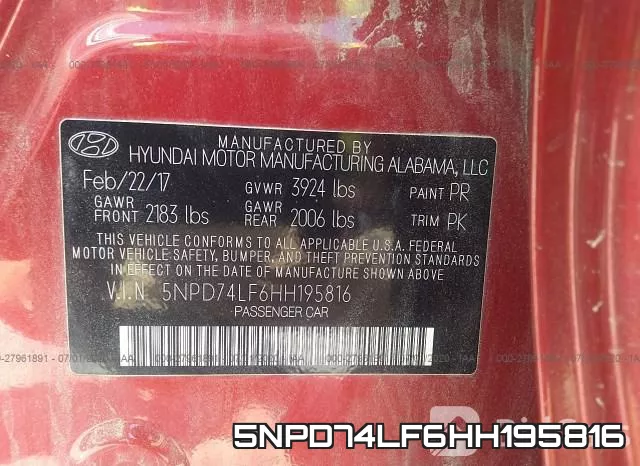 5NPD74LF6HH195816 фото 10