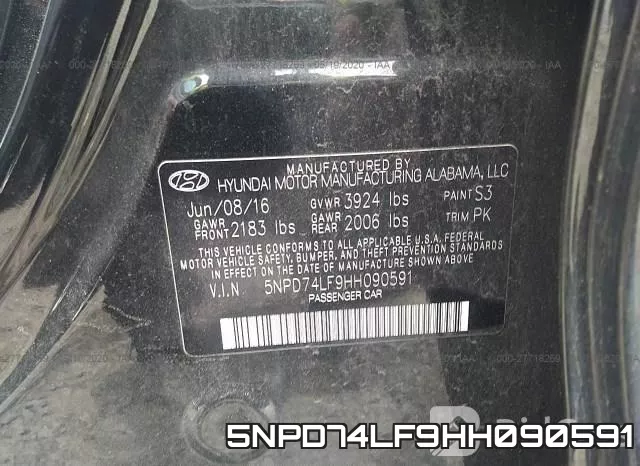 5NPD74LF9HH090591 фото 10