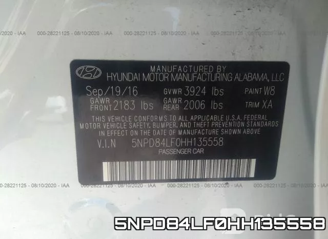 5NPD84LF0HH135558 фото 10