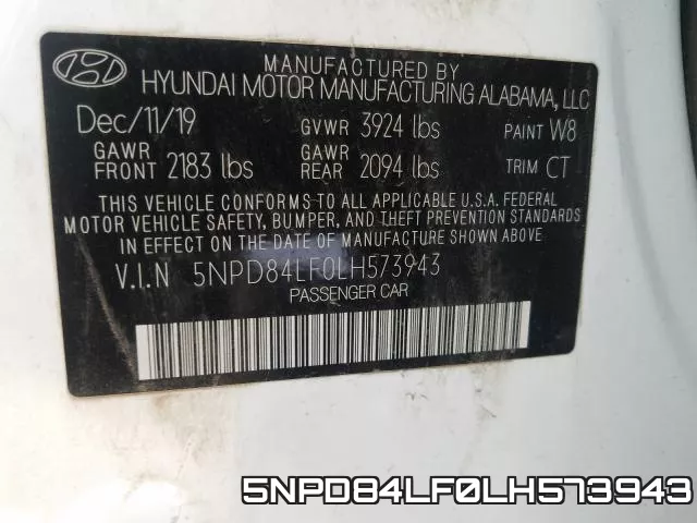 5NPD84LF0LH573943 фото 2