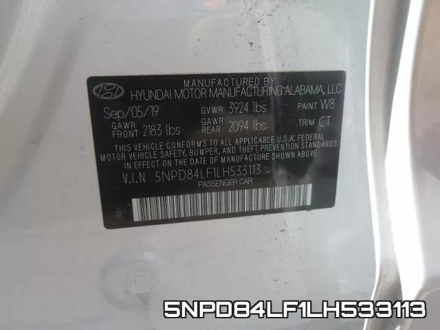 5NPD84LF1LH533113 фото 2