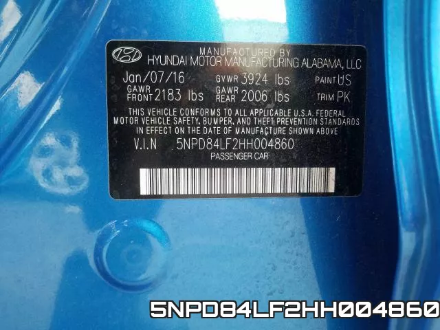 5NPD84LF2HH004860 фото 2