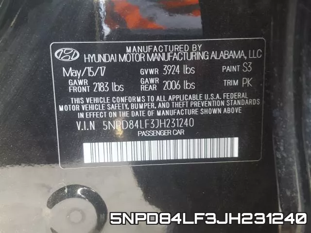 5NPD84LF3JH231240 фото 2