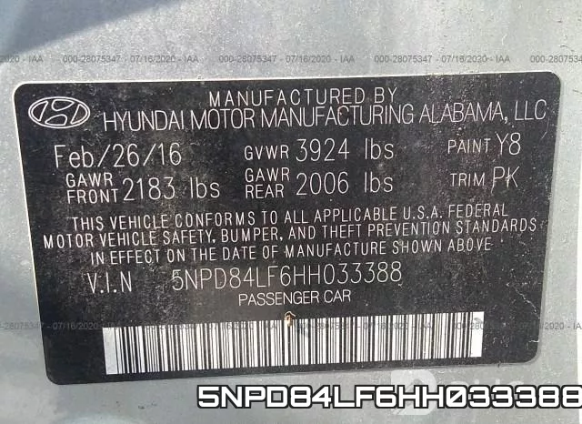 5NPD84LF6HH033388 фото 10